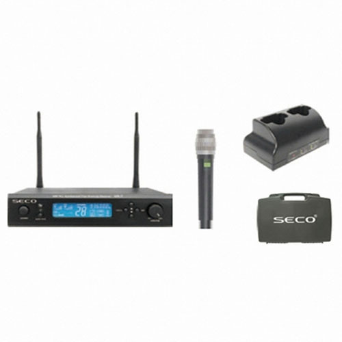SECO UX-7CRH /900MHz 무선 1채널 핸드마이크 세트 /충전기,휴대용 케이스 포함 /세코