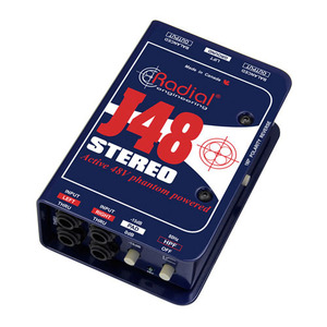 RADIAL J48 Stereo /J-48 Stereo /스테레오 액티브 다이렉트 박스 /Passive DI BOX /레디알